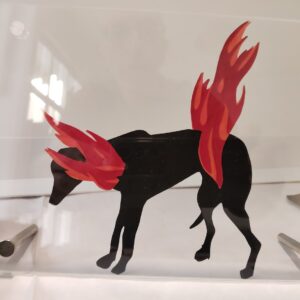 Perro en llamas